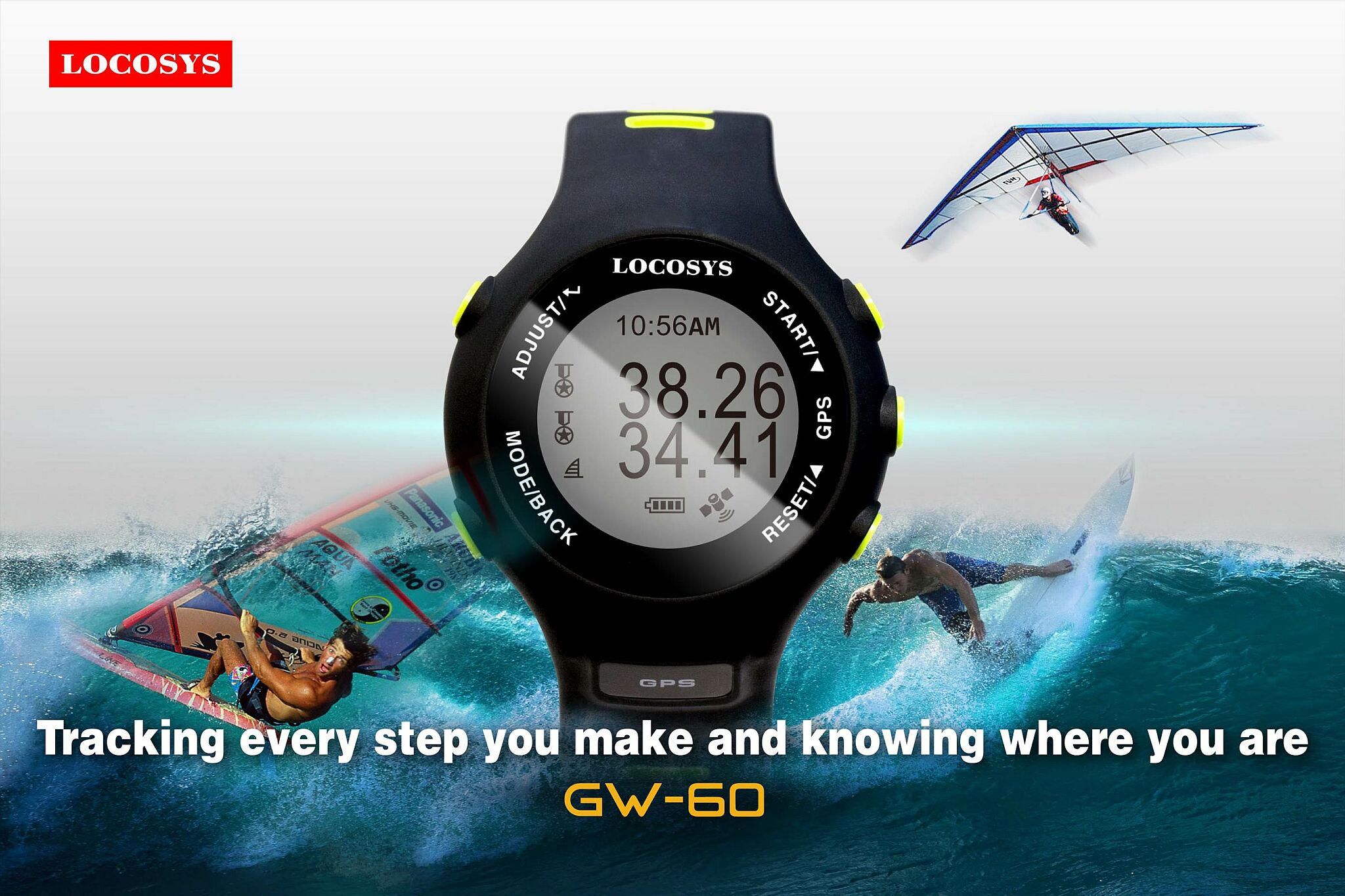 locosys GW-60 GPS ウィンドサーフィン 【公式通販】